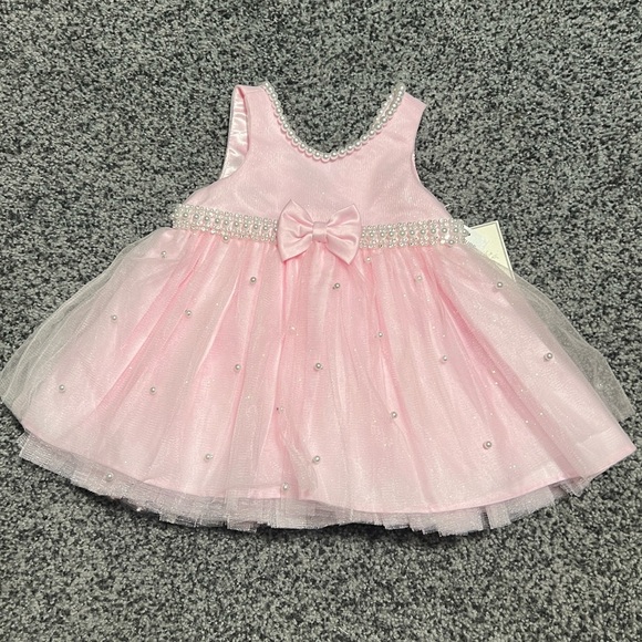 Rachel Zoe Other - Coutre Princess Baby Girl Pink Pearled Dress 9 Months NWT
